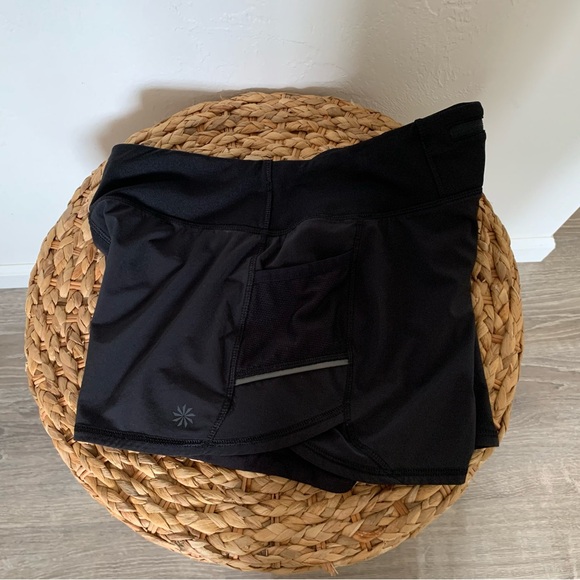 Athleta Running or Biking Shorts - Black, pockets, spandex, flexible waistband. - Picture 6 of 10